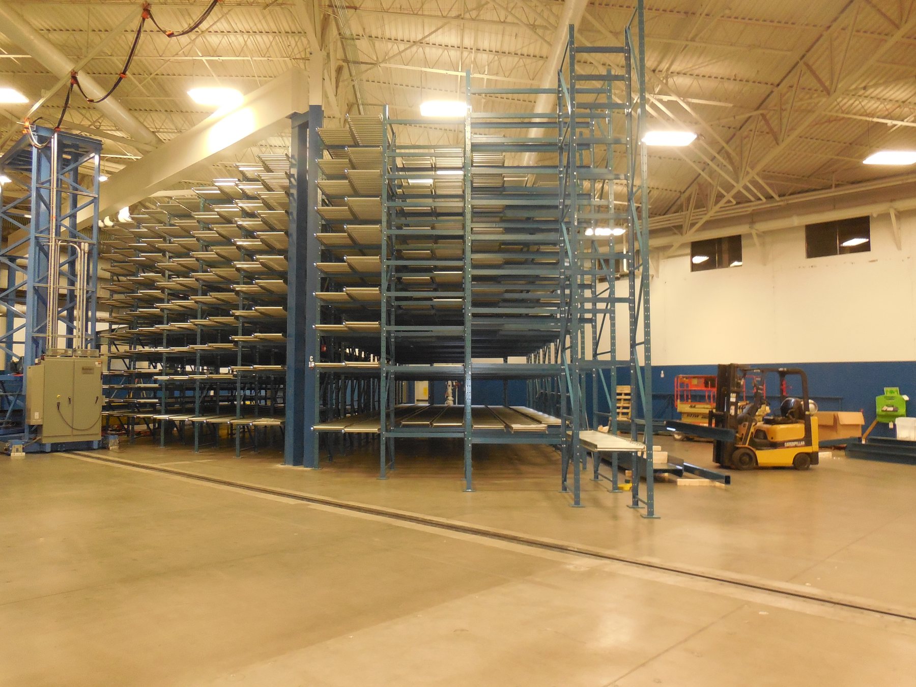 Wide view of ATK automated material storage