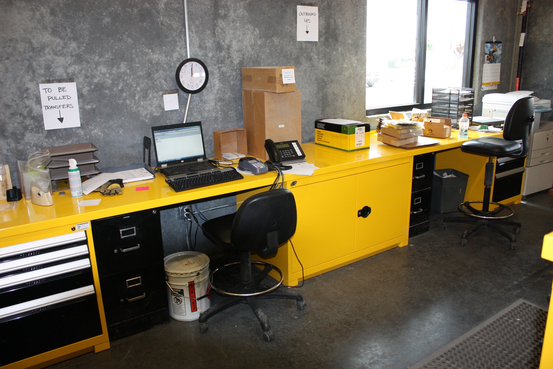 John Deere organized parts workspace