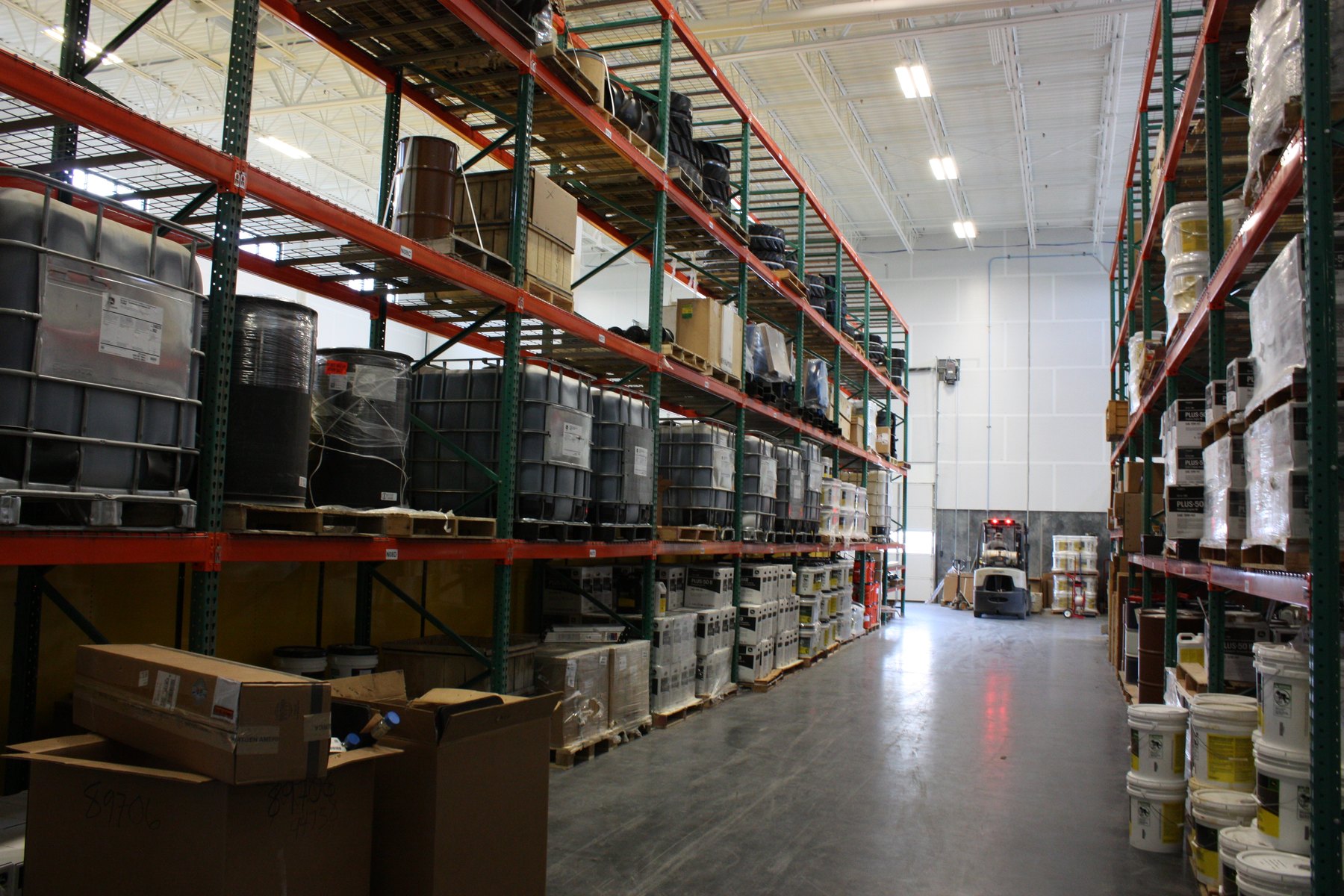 John Deere pallet rack installation