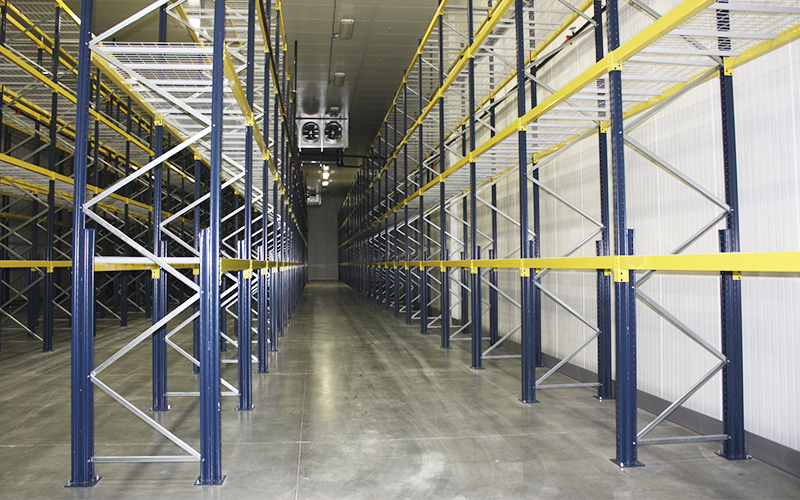 Installed pallet rack at Metro Logics