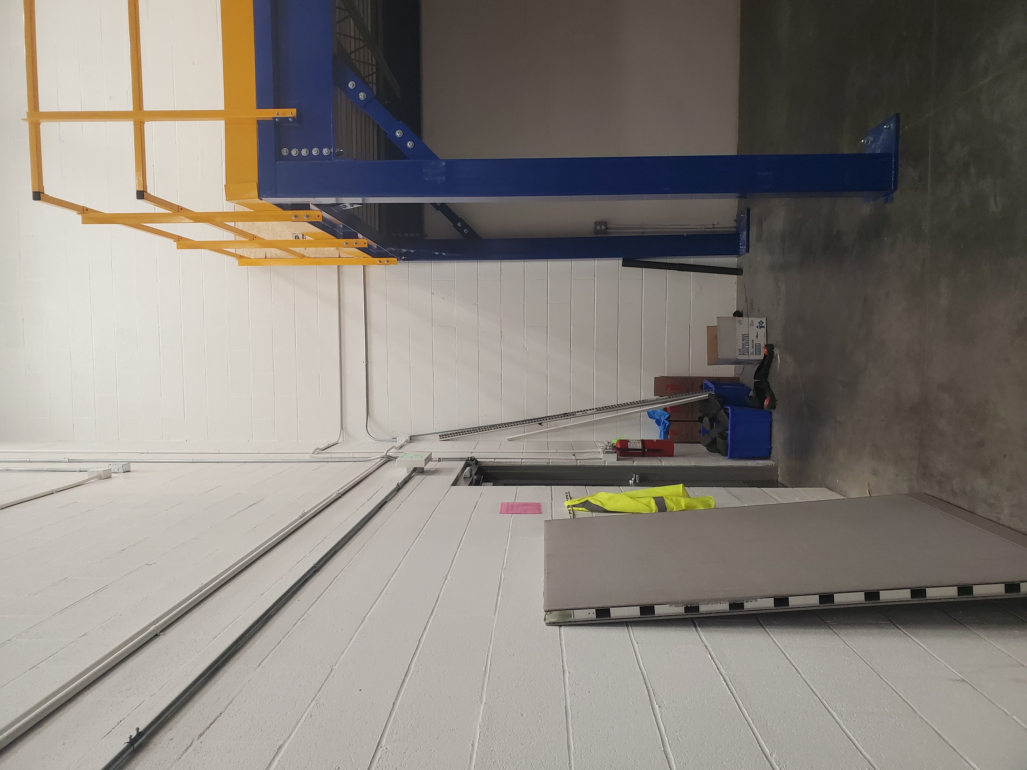 Thermo Fisher industrial mezzanine installation